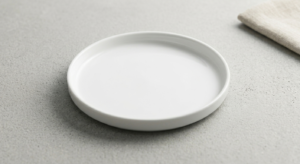 Prata branco de sobremesa (20 cm)